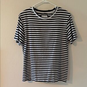 Denim & Flower Navy and White Striped Tee